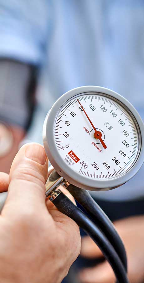 Das Blutdruckmessgerät in Nahaufnahme